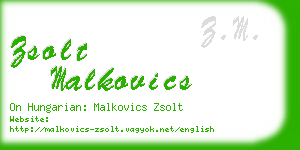 zsolt malkovics business card